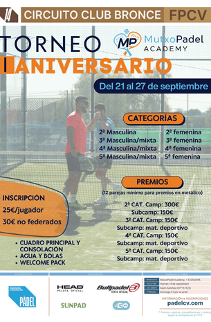 TORNEO I ANIVERSARIO MUTXOPADEL